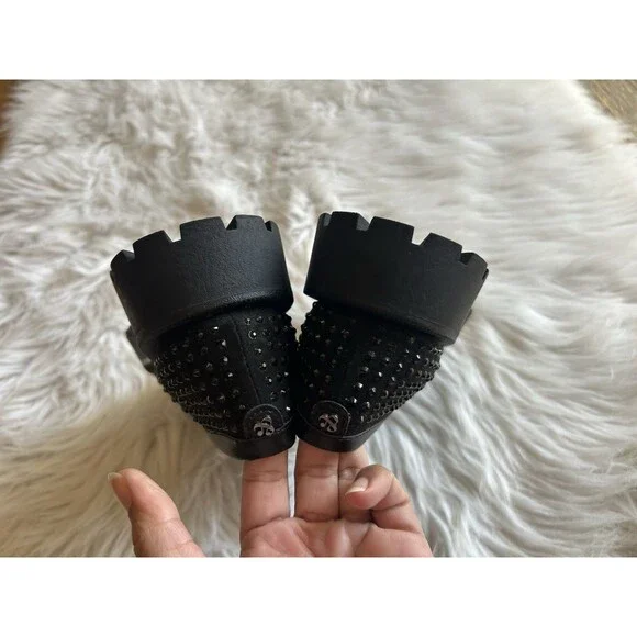 Sam & Libby Size 7.5 Ravena Studded Loafers Chunky Lug Soles Y2K Vibes NWOB - Picture 7 of 11